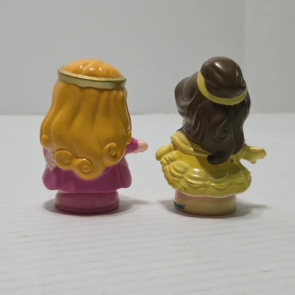 Vintage Fisher-Price Little People Disney Princess Lot Belle Aurora Figures 2012